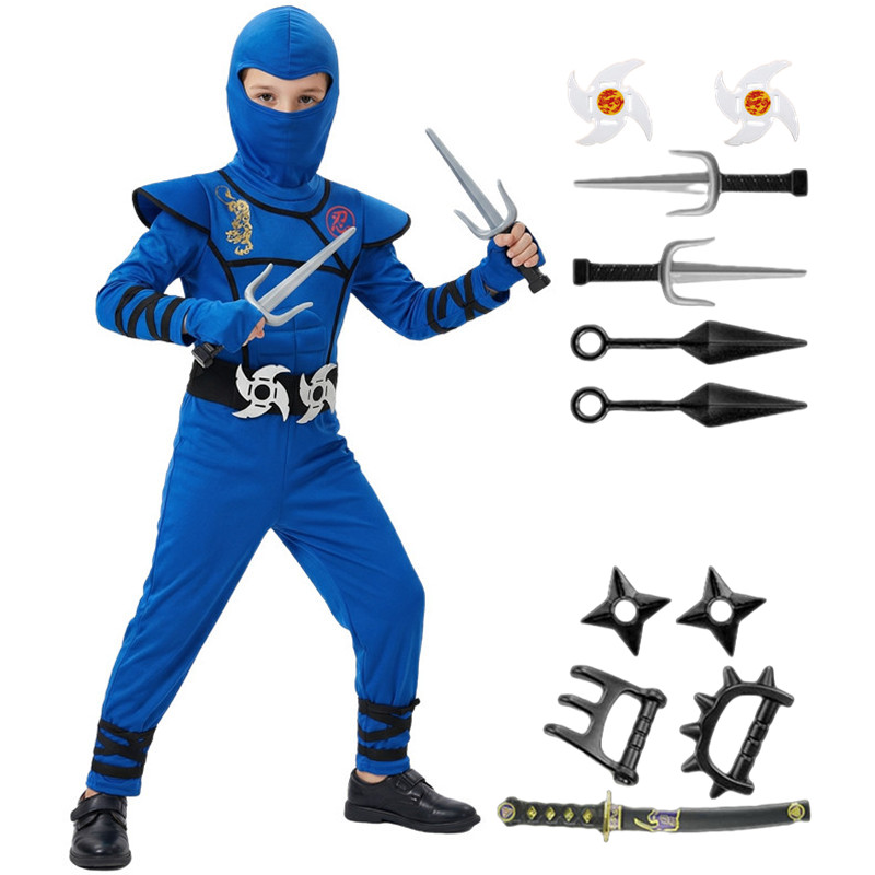 Black and Blue Ninja Costume f - Party Games Ideas recensie en prijs