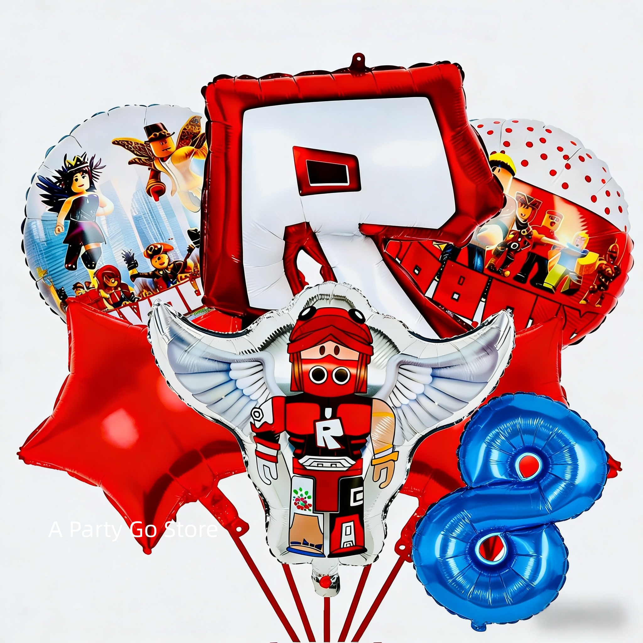 Roblox Themed Foil Balloons Se - Party Games In Roblox recensie en prijs