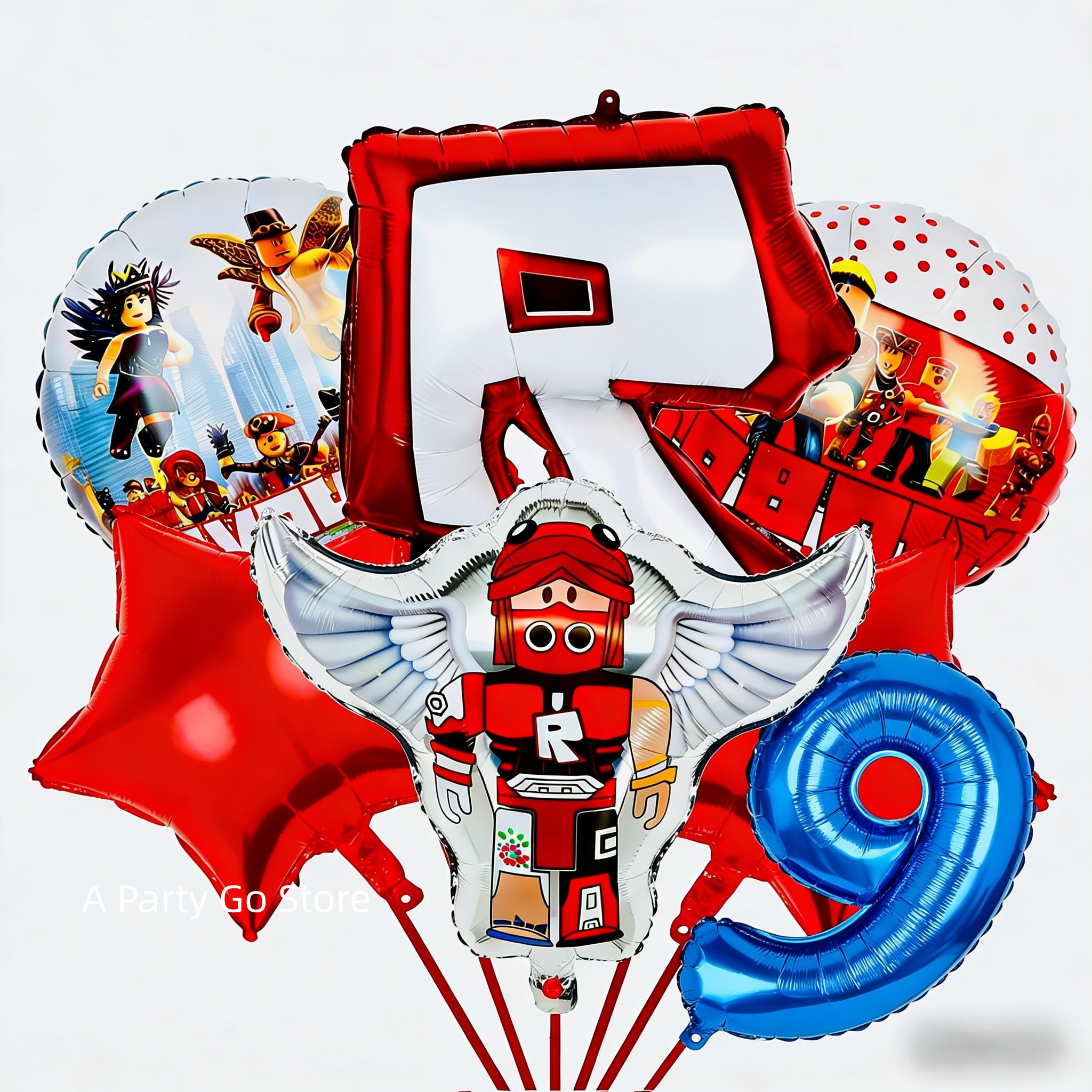Roblox Themed Foil Balloons Se - Party Games In Roblox recensie en prijs