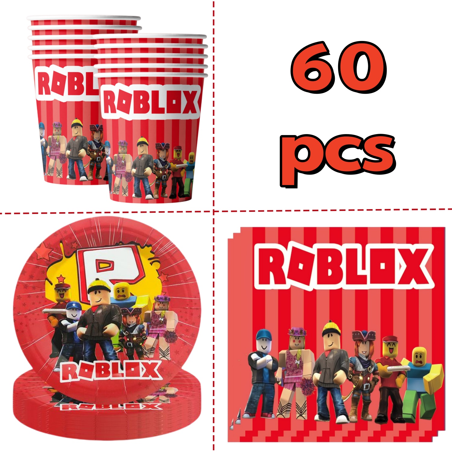 60Pcs Roblox Birthday Party Su - Party Games In Roblox recensie en prijs