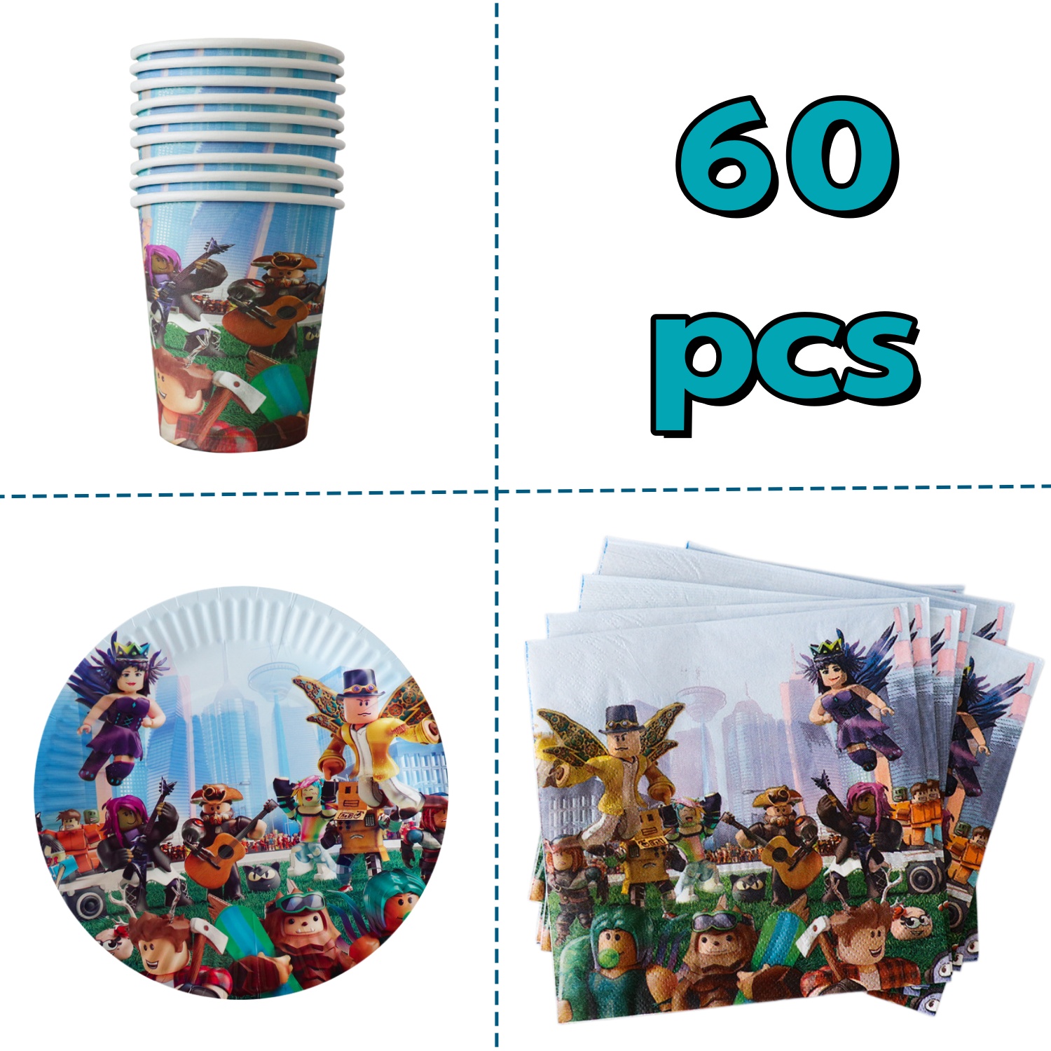 60Pcs Roblox Birthday Party Su - Party Games In Roblox recensie en prijs