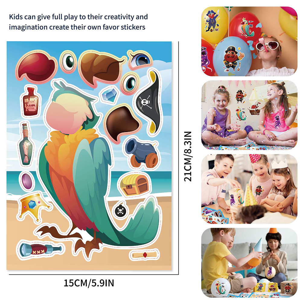 8/16Sheets Cool Pirate Ship Pu - Party Games Phone recensie en prijs