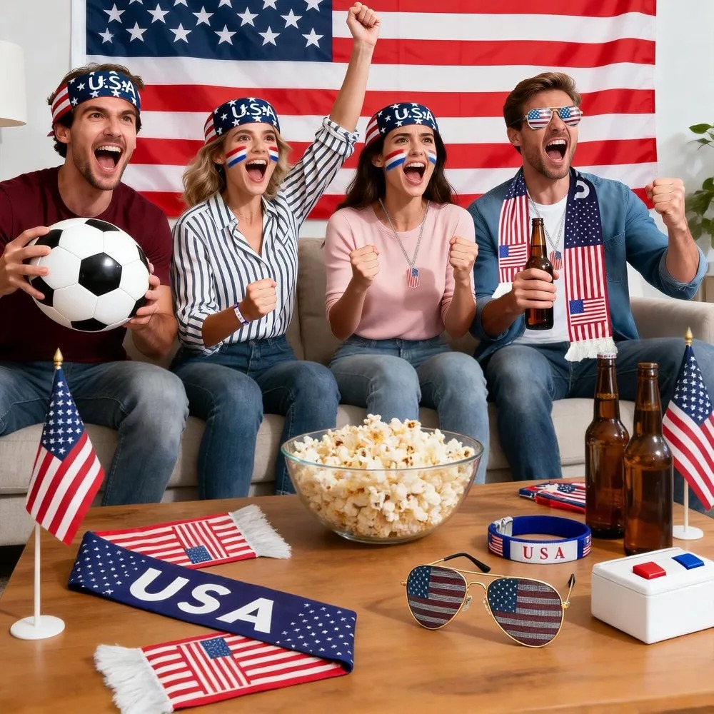 2026 USA Fan Kit Patriotic Sup - Party Games Usa recensie en prijs