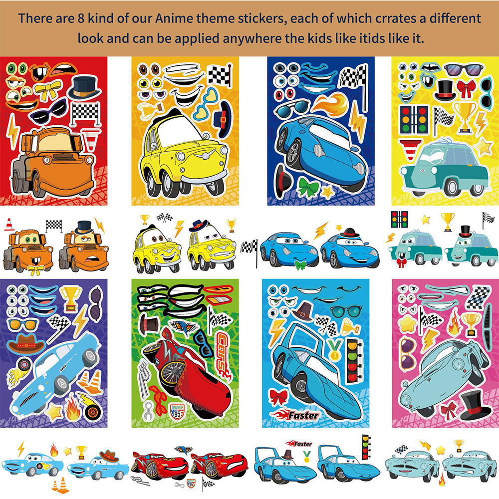 8/16Sheets Disney Cars Puzzle  - Party Games Phone recensie en prijs