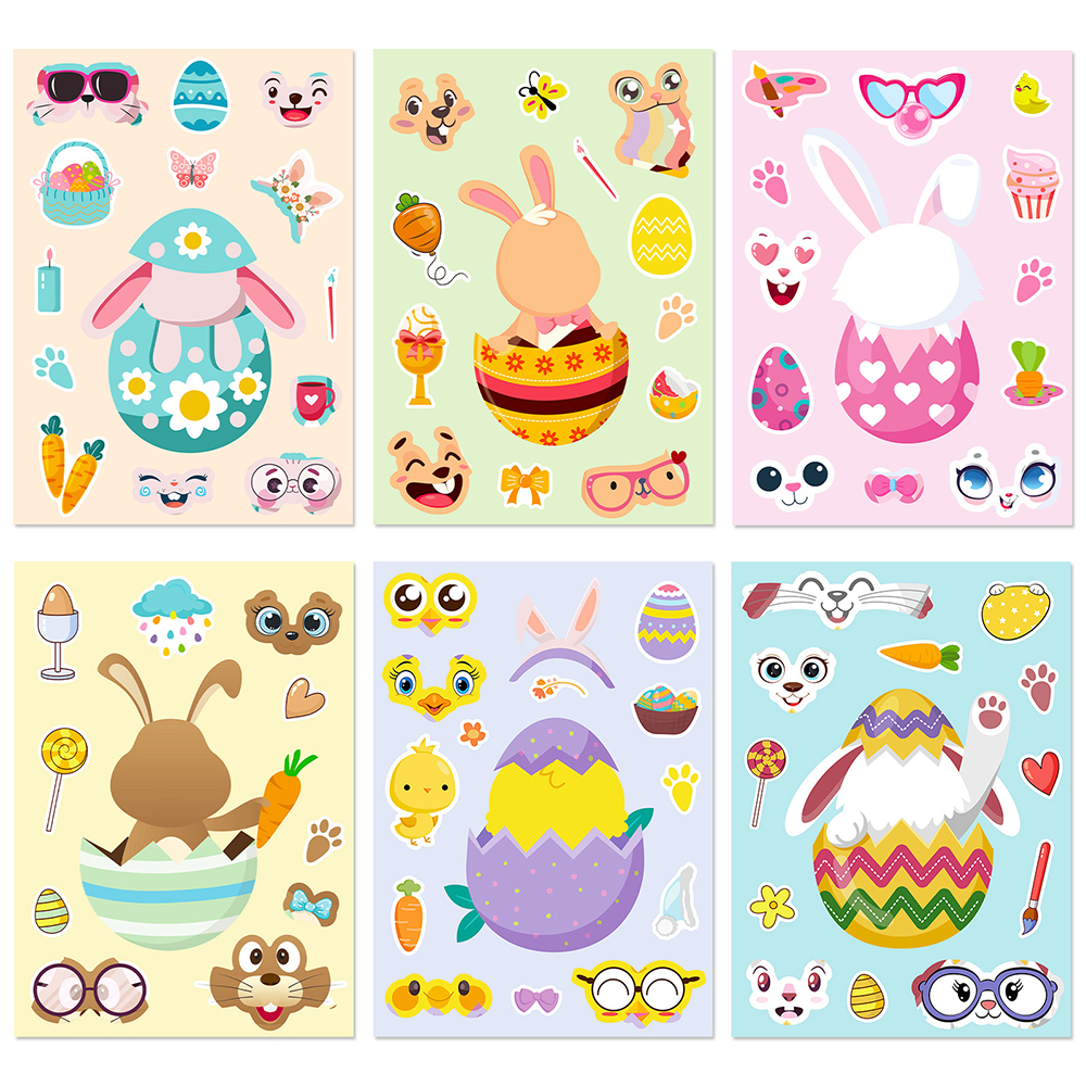 6/12Sheets Cute Easter Rabbit  - Party Games Phone recensie en prijs