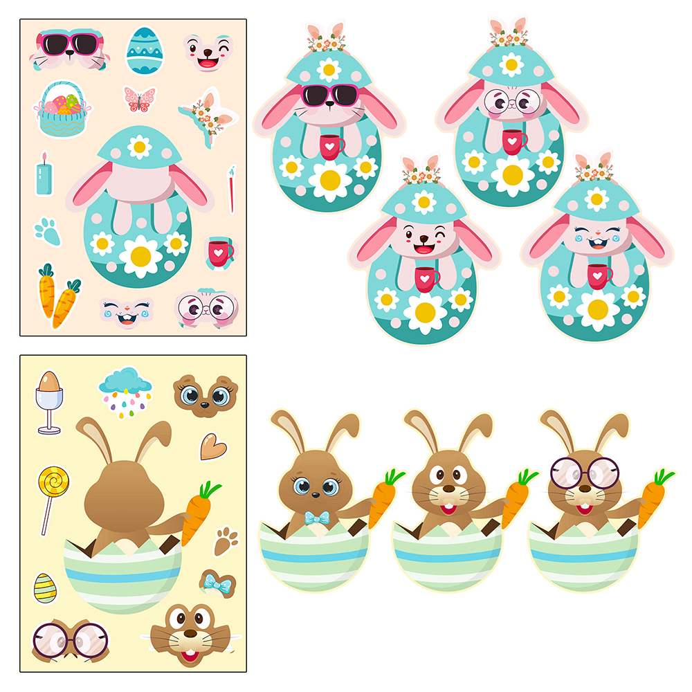 6/12Sheets Cute Easter Rabbit  - Party Games Phone recensie en prijs