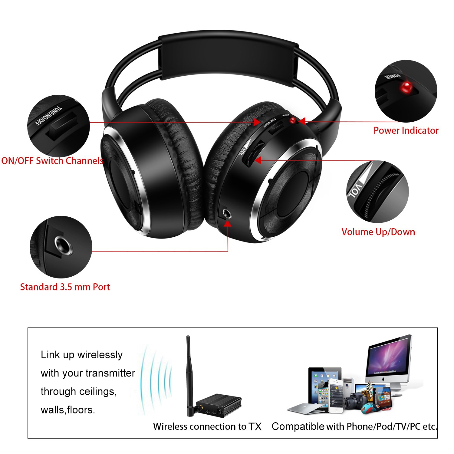 25pcs-Pack Foldable Silent Dis - Party Games Phone recensie en prijs