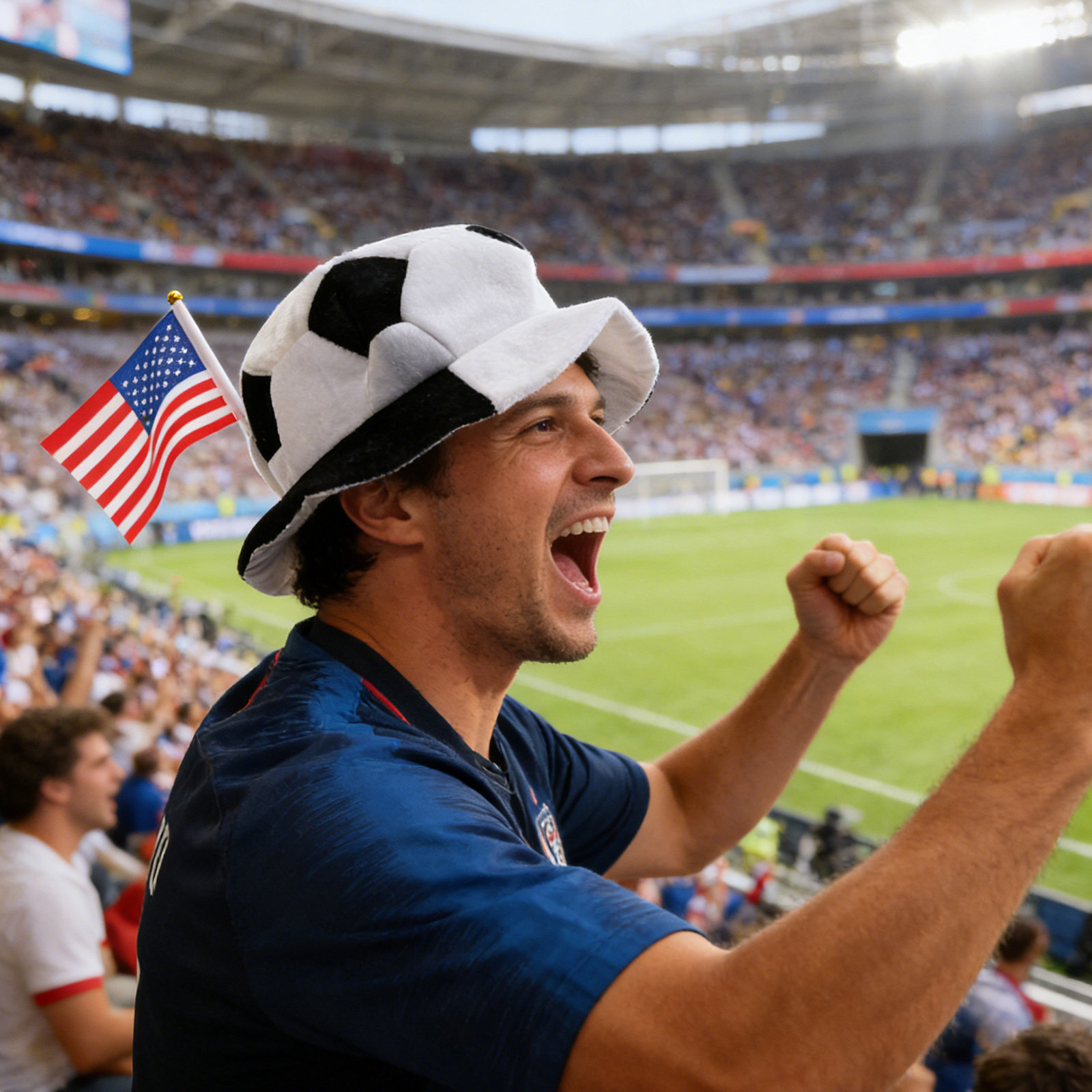 Soccer Party Hat Usa Flag Desi - Party Games Usa recensie en prijs