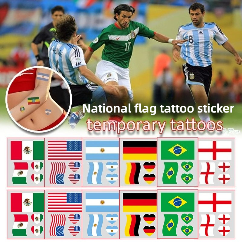 10-50PCS  Temporary Flag Tatto - Party Games Usa recensie en prijs