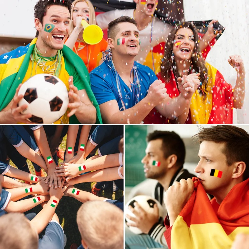 10-50PCS  Temporary Flag Tatto - Party Games Usa recensie en prijs