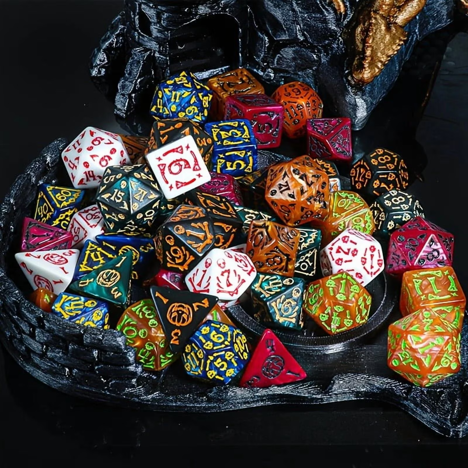 DND Dice Set -7pc Halloween Po - Party Games App recensie en prijs