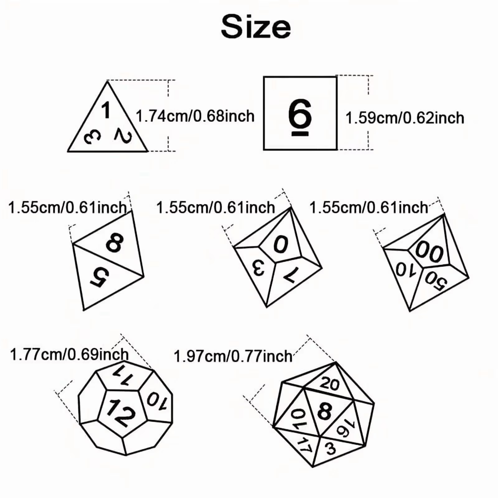 DND Dice Set -7pc Halloween Po - Party Games App recensie en prijs