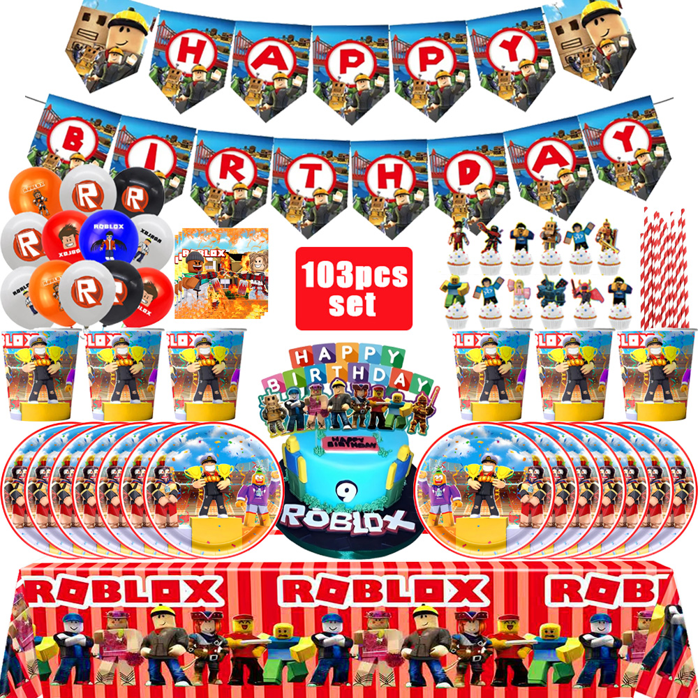 Roblox Birthday Party Decor Se - Party Games In Roblox recensie en prijs