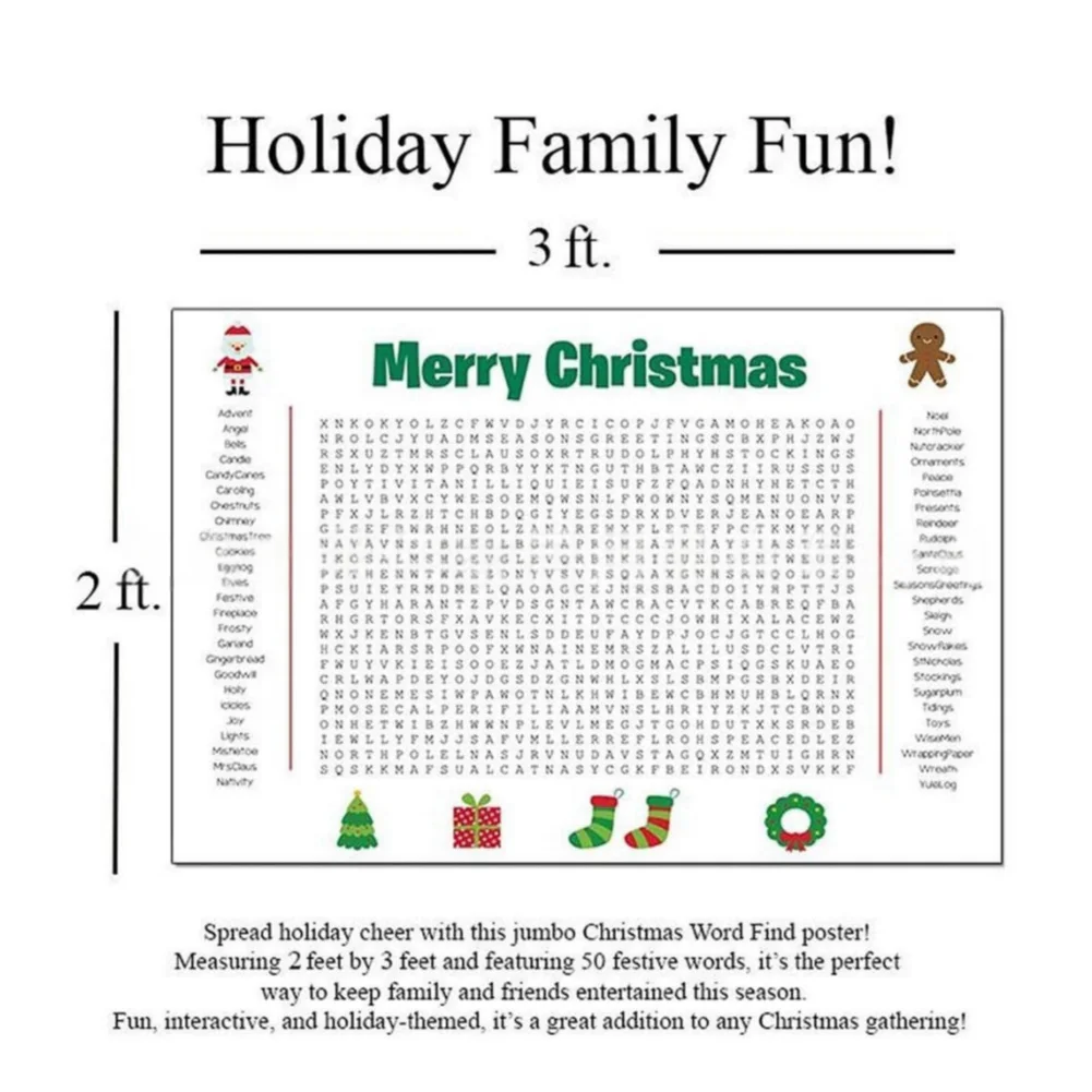 Large Christmas Word Search Po - Party Games For Large Groups recensie en prijs