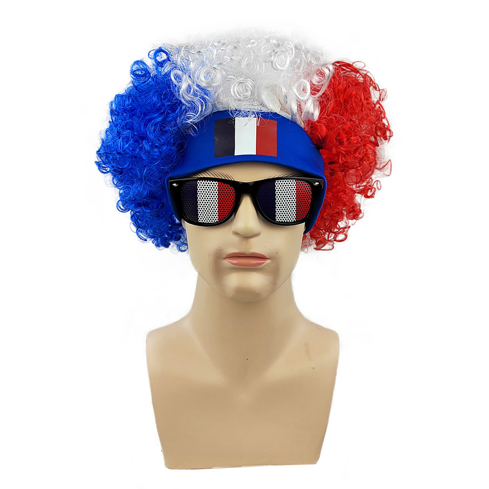 USA Flag Afro Wig + Sunglasses - Party Games Usa recensie en prijs