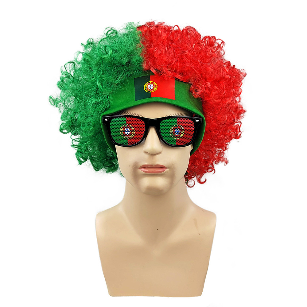 USA Flag Afro Wig + Sunglasses - Party Games Usa recensie en prijs