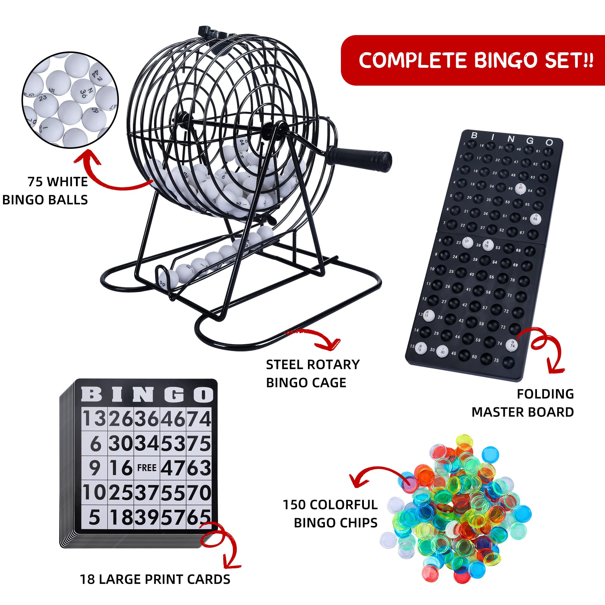 Bingo Game Set for Adults and  - Party Games For Large Groups recensie en prijs