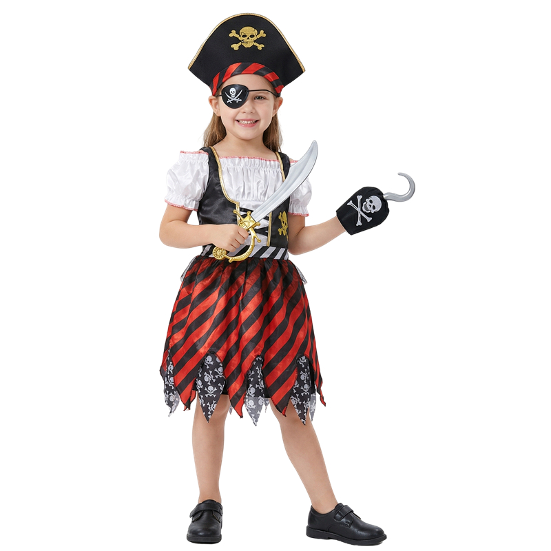 Girls Pirate Costume Set Carib - Party Games Ideas recensie en prijs