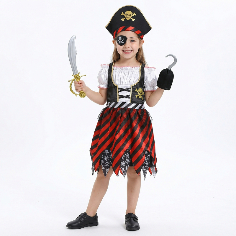Girls Pirate Costume Set Carib - Party Games Ideas recensie en prijs