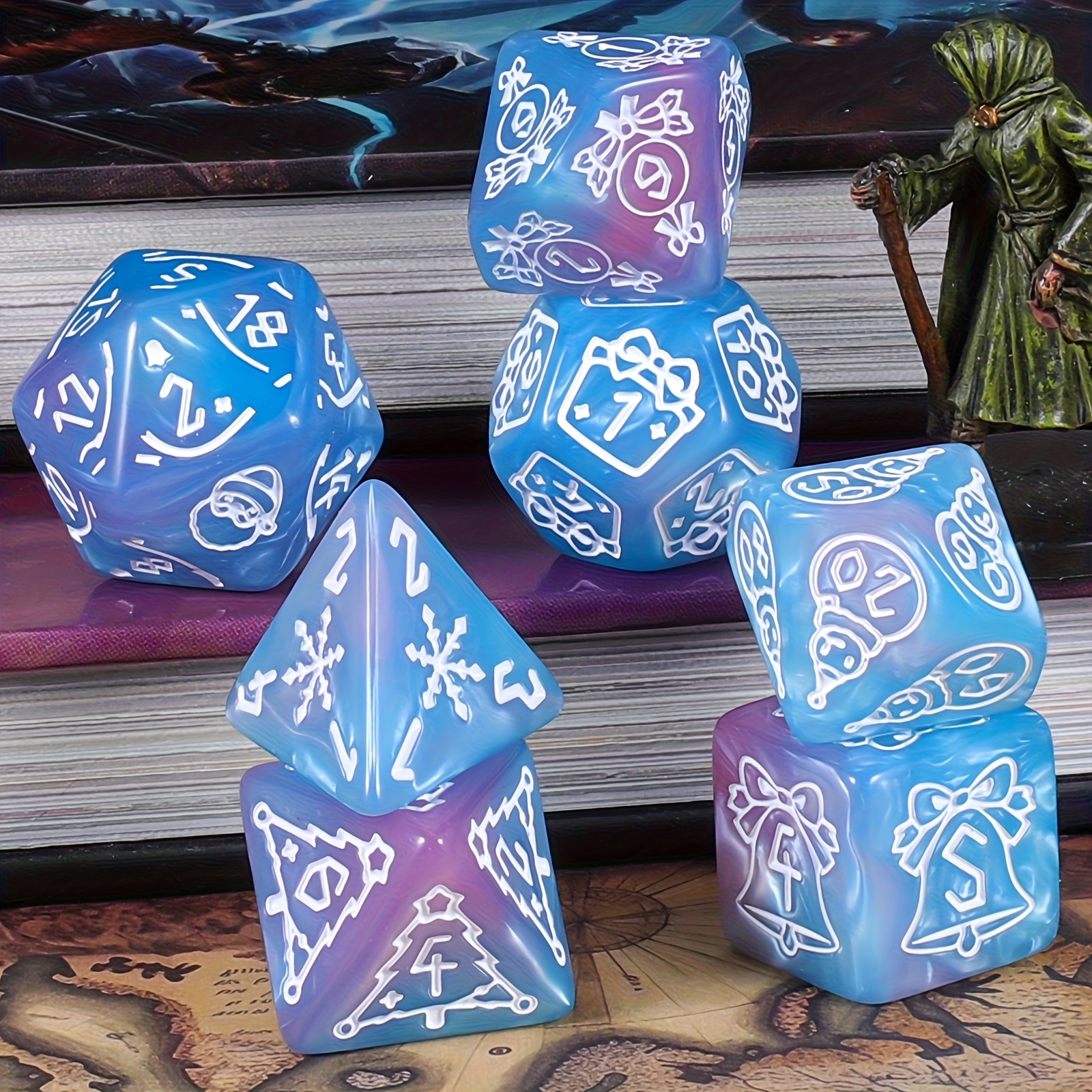 DND Dice Set -7pc Christmas Po - Party Games App recensie en prijs