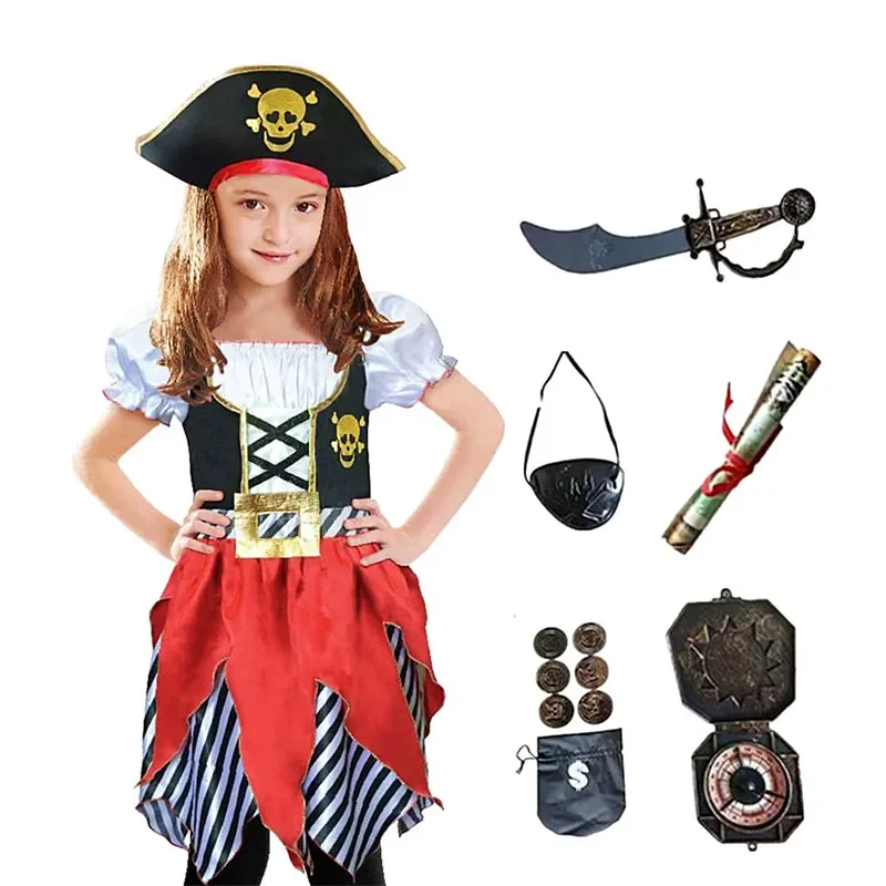 Girls Pirate Skull Party Costu - Party Games Ideas recensie en prijs