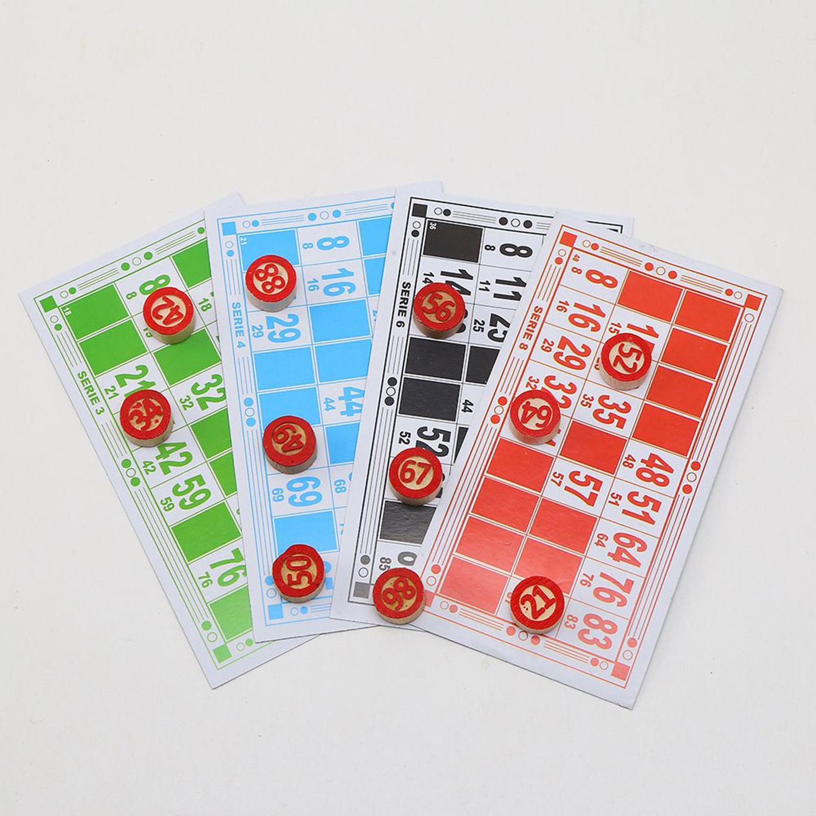 Bingo Card Game Vintage Wooden - Party Games For Large Groups recensie en prijs